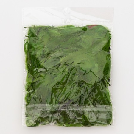 Filler from feathers for balls and gifts, khaki, 6g. Mix-2