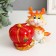 Piggy bank Polystone "Fiery Dragon with Crown" mix 11.5x7x9 cm