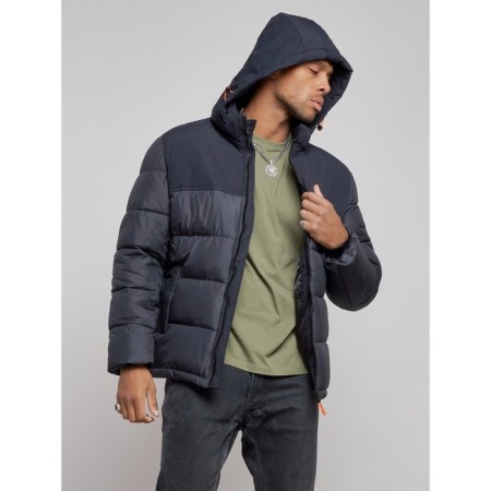 Male jacket, size 62, dark blue color-5