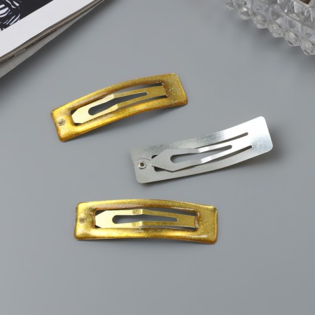 Invisible hair "Hadley" (set of 3 pcs) straight, 5 cm, brown-1