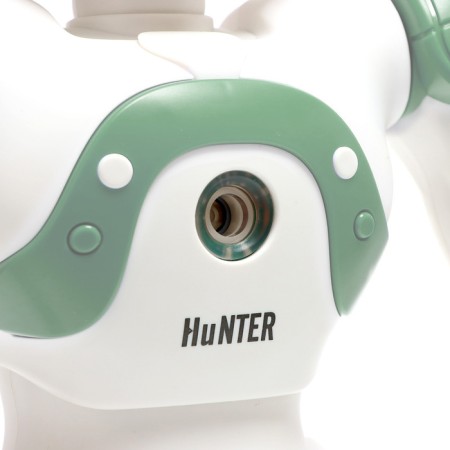 Robot Radio -controlled Hunter, light and sound effects, works on the battery, green color-5