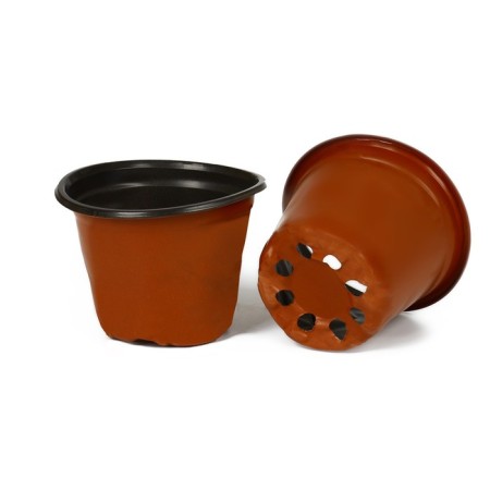 Pot for seedlings, 600 ml, d = 10 cm, h = 8 cm, terracotta, Greengo-5