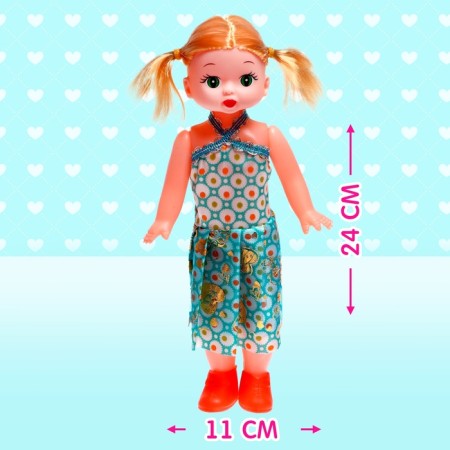 Classic doll "Katya", in a dress, mix-1