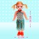 Classic doll "Katya", in a dress, mix