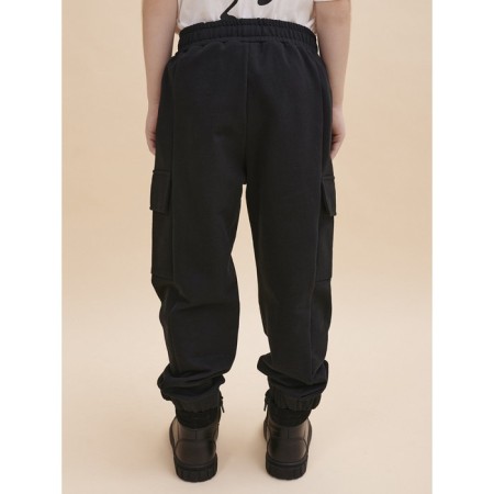Pants for boys, height 110 cm, black color-1