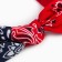 Women's scarf, red/blue color, size 53x53