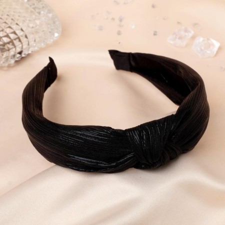 Hair rim "prestige" 3 cm, black metallic