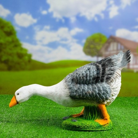 Garden figure "Goose neck down" 50x18x30cm-1