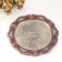 Set of tea jug, 6 glasses and tray "Istanbul. Roses and patterns" red with gold