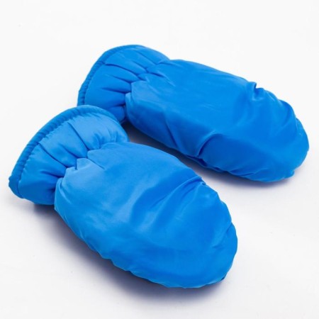 Mittens of winter children's minku, color blue, river 15