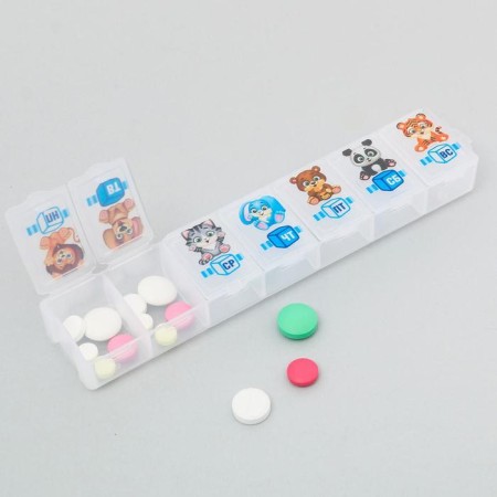 Tabert’s pill “For the baby”, 7 sections, Russian letters, 15.5 x 3.4 cm.-3