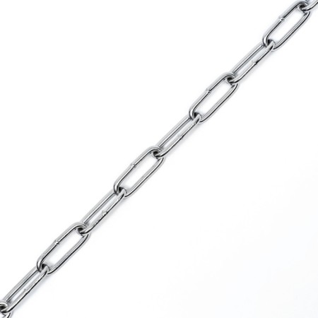 Collar - metal nozzle, welded chain, 50 cm, wire thickness 3 mm-3
