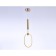 LED LED suspended with a remote control Ambrella Light, Line, FL10578, LED, 56 W, 4200LUM, 3000-6400K, Brass color