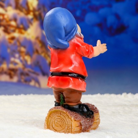 Sadovaya figure "Dwarf with a shovel" Small 15x12x30cm-4
