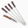 Set with skewers Gift "Elite-Xs" in a box from eco-leather No. 13