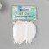 Decorative goose “white” in the shape of a sheet set 40 pcs h = 5-7 cm