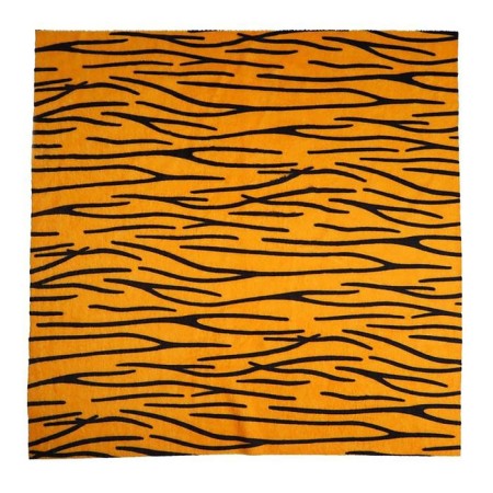 Locum for needlework, 53 × 53 cm, tiger -bright fur on a knitted basis-2