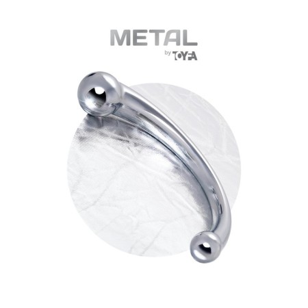 Metal dildo Metal by Toyfa, Metal, Silver, 21 cm-6