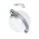 Metal dildo Metal by Toyfa, Metal, Silver, 21 cm