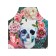 Apron kitchen with a “skull with a rose” photo print, adjustable, size OS