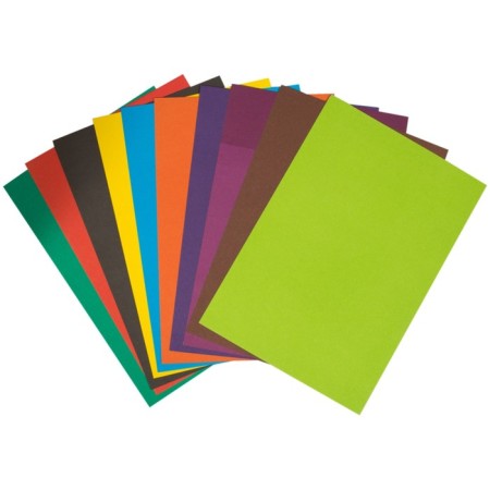 Cardboard of color A4, 10 sheets, 10 colors of multi-remote-1