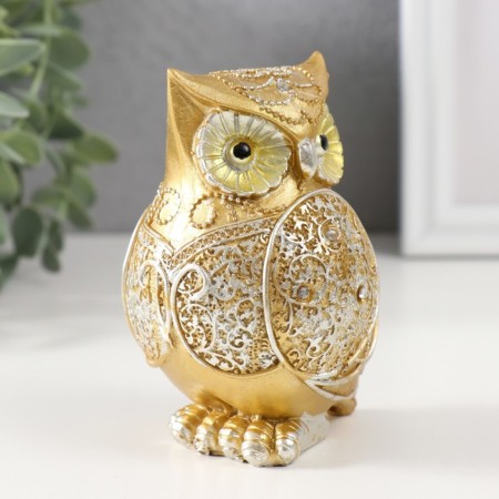 Souvenir Polystone "Golden Filin" set 7 pcs h = 10.3; 9.5; 8.3; 7.6; 6.5; 5.5; 5 cm-5