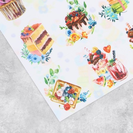Paper stickers "Sweets", 11 × 15.5 cm-1