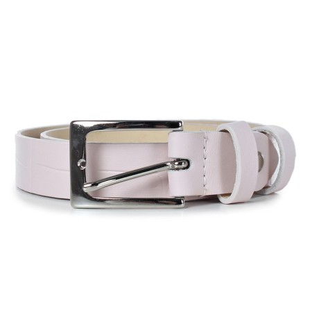 Belt belt children's genuine leather 46722 Pink 85x2.5x0.3 cm