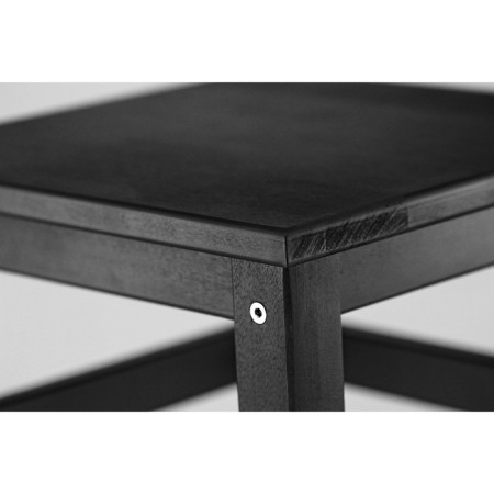 Stool No. 1, 330x330x450, up to 130 kg, birch array, black-1