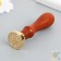Printing for wax with a wooden handle "Sea Horse" 9x2.5x2.5 cm