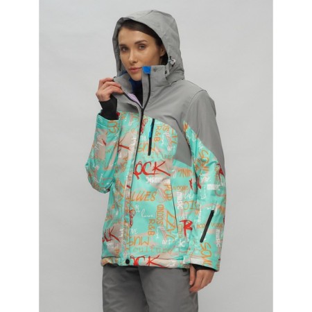 Ski suit female, size 50, blue color-27