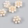 Button plastic for creativity "Pearl flower" 2x2x1 cm