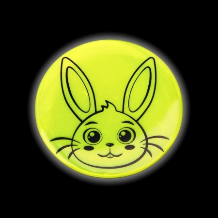 Reflective icon "Bunny", d = 5.8 cm, color mix-5