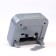 Clock - HELL WITHOOL "Classic" with backlight, discrete move, 10.5 x 9.5 cm, aa