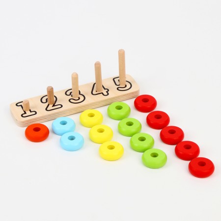 Pyramid "Accounts", 5 colors, 15 parts, ball d = 3 cm-3