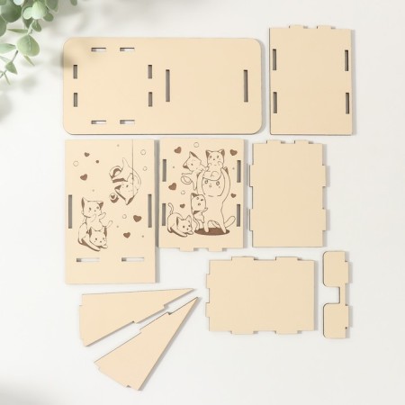 Table Organizer "Cats" 18x12.5x9 cm (set of 9 parts)-5