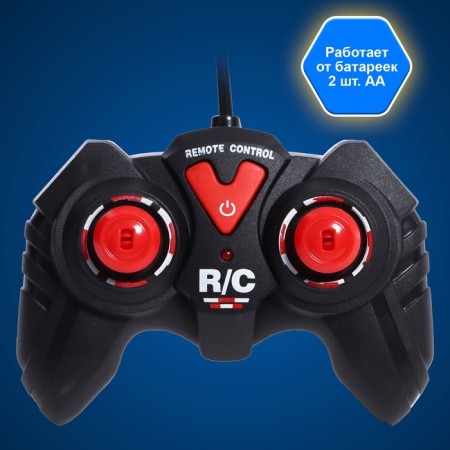 Robot radio -controlled "cyborg", light and smoke effects, works from batteries-8