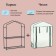 Greenhouse-stella 2 shelves (mesh) 69*22*93 cm, PVC film, met. Pipe D-12 mm
