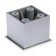 Square support n = 52 mm, matte chromium color