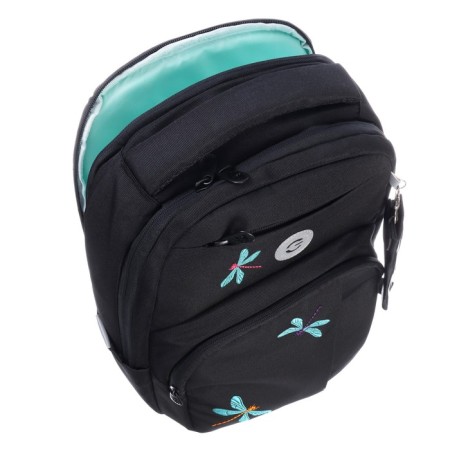 Youth backpack 43 x 27.5 x 16 cm, Grizzly, ergonomic back, laptop compartment, black-14