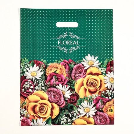 Packet "Floril", plastic with a cut pen, 38x47 cm, 60 μm