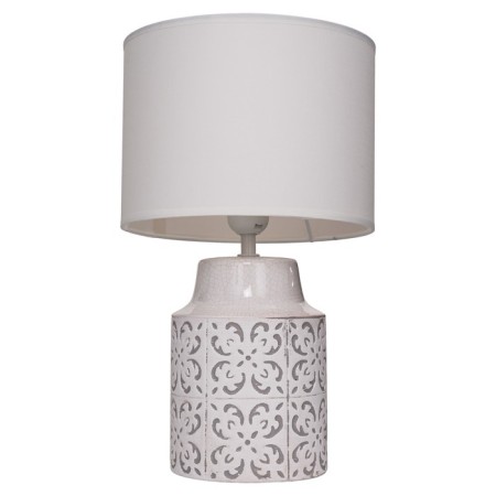 MALCOLM 40W E27 table lamp, white 22x22x39 cm