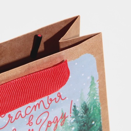 Craft vertical package "New Year's Express", S 12 x 15 x 5.5 cm, New Year-5