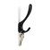Furniture hook Cappio Heel Light, two -rod, black color