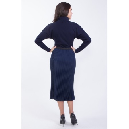 Women's skirt, size 48, blue color-6