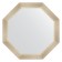 Mirror in the baguette frame, poisoned silver 59 mm, 60.4x60.4 cm