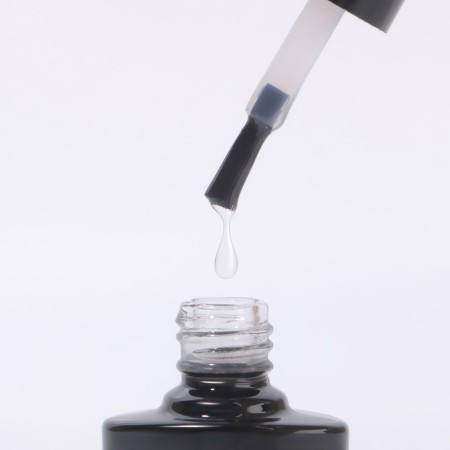 Nail base, rubber, 8 ml, LED/UV, transparent color-1