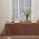 The tablecloth "Ethel" Shine 150*180 +/- 3cm, coffee, pl. 192 g/m2, hl with VGMO