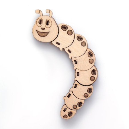 Wooden designer Drovo "Tutta caterpillar"-2