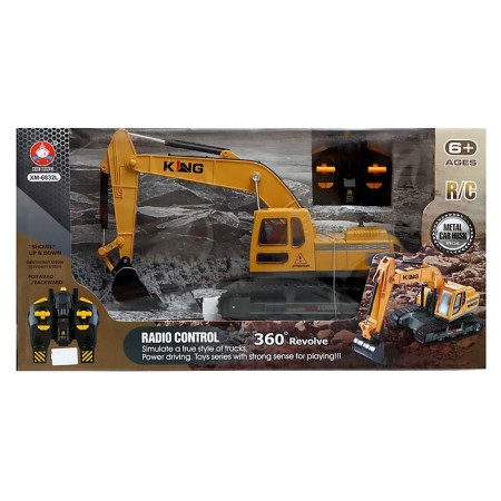 Excavator Radio -controlled "construction", mobile bucket, works from the battery-11